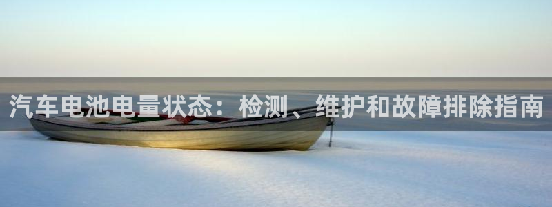 优发国际手机客户端官网：汽车电池电量状态：检测、维护和故障排除指南