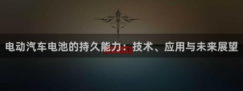 优发国际平台app下载安装：电动汽车电池的持久能力：技术、应用与未来展望