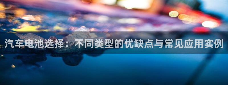 优发国际官网值是多少：汽车电池选择：不同类型的优缺点与常见应用实例