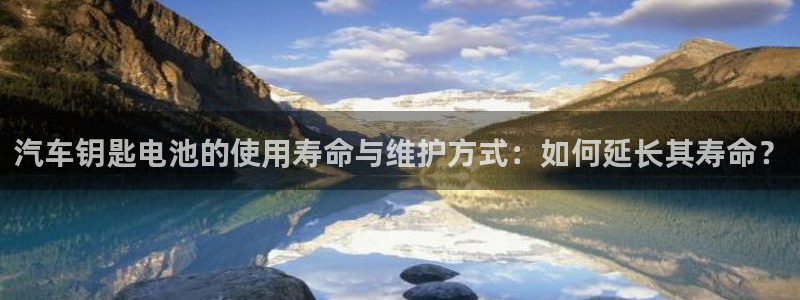 优发国际合并到哪里了：汽车钥匙电池的使用寿命与维护方式：如何延长其寿命？